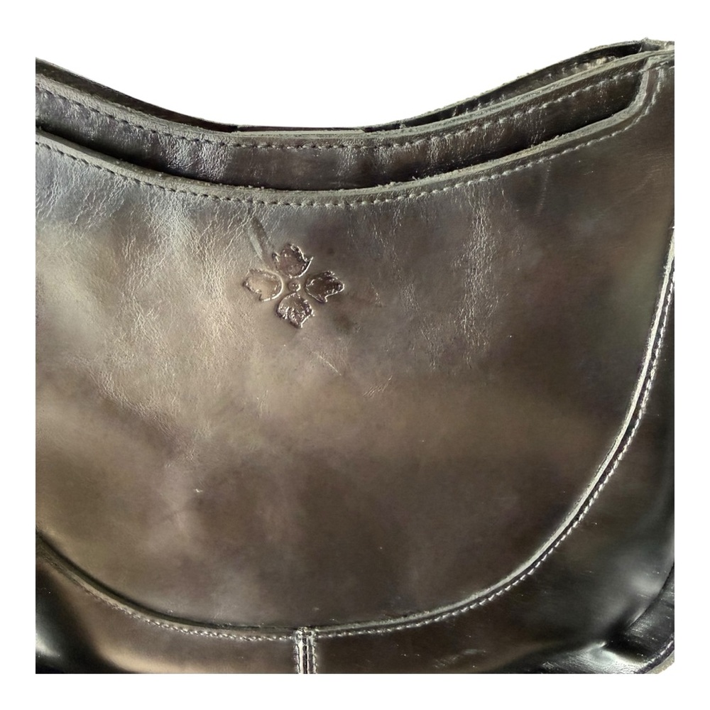 Patricia Nash Caletta Women's Leather Crossbody Hobo Bag Purse Black - Picture 6 of 14